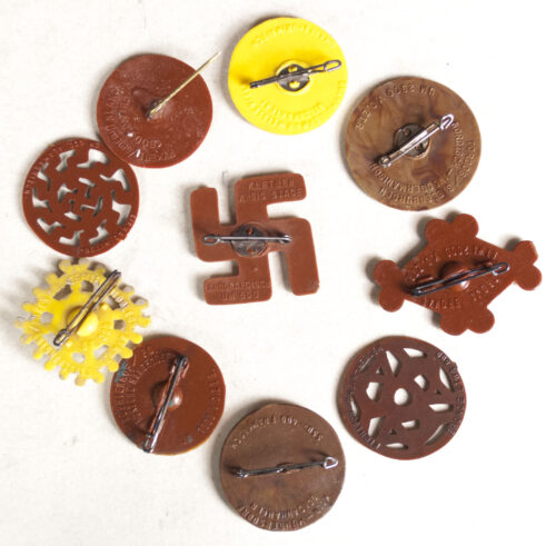 Deutsche Kulturvölker complete series of ancient German sunwheelswastika designs