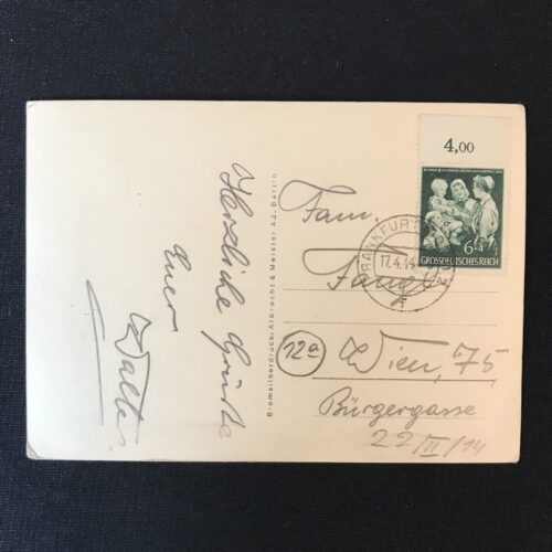 (Postcard) Die Kriegsfreiwilligen Division grossdeutschland Grusst die Heimat! - SMG in Feuerstellung