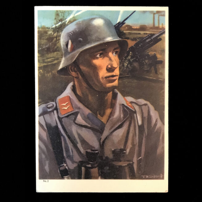 (Postcard) Luftwaffe Flak (postally sent)