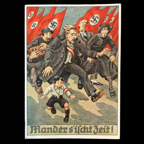 (Postcard) Mander s'ischt Zeit! (Men, It's Time!) (1938)