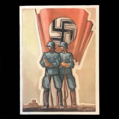 (Postcard) Tag der Deutschen Polizei - Die Ordnungspolizei im Kriegseinsatz SS (1941)