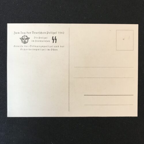 (Postcard) Tag der Deutschen Polizei - Die Polizei im Fronteinsatz SS (1942)