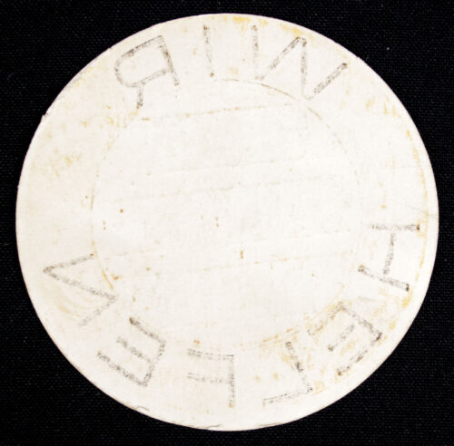 WHW Winterhilfswerk Strassensammlung Türplakette Wir Helfen gegen Hunger und Kälte (1933)