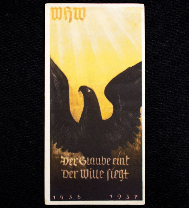 WHW Winterhilfswerk Türplakette Der Glaube eint, der Wille Siegt (193637)
