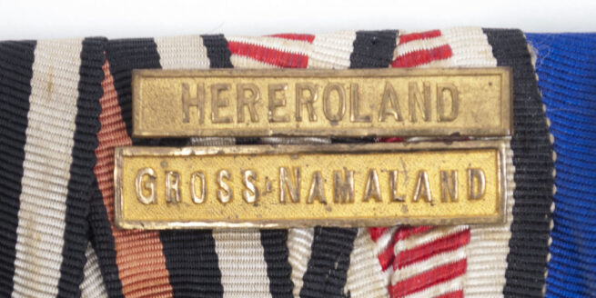 7 Place Police medalbar from a former German South Africa Schutztruppe member
