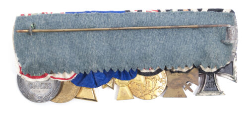 7 Place Police medalbar from a former German South Africa Schutztruppe member