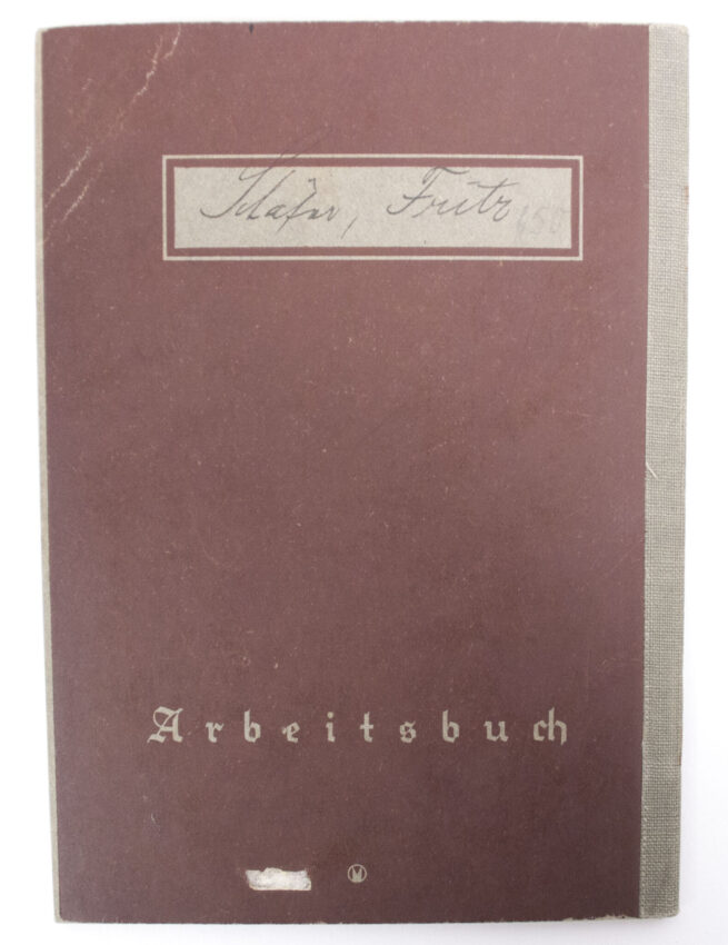 Arbeitsbuch - Arbeitsamt Detmold (1937)