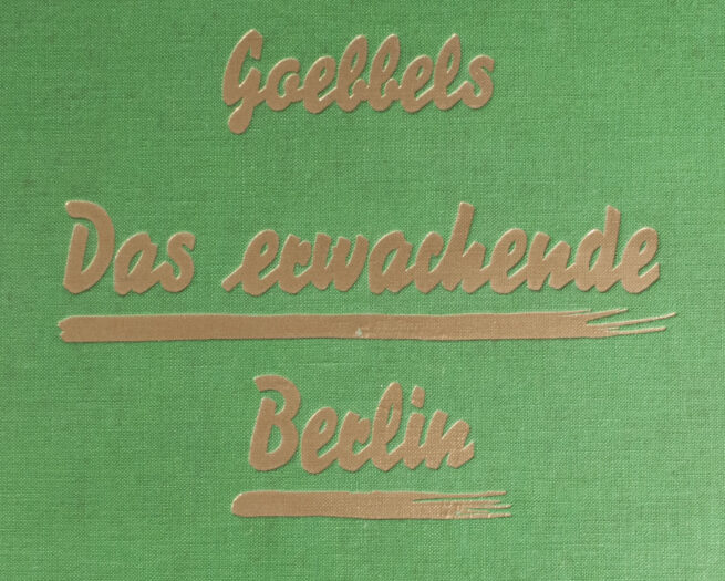 (Book) Joseph Goebbels - Das Erwachende Berlin (1934) - With collectors slipcase