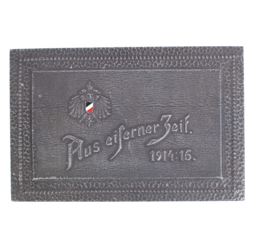 German WWI patriotic cigarette box Aus Eiserner Zeit 1914-1916