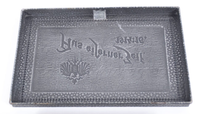 German WWI patriotic cigarette box Aus Eiserner Zeit 1914-1916