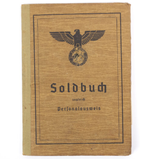 Late war Soldbuch of a member who went to the Volkssturm