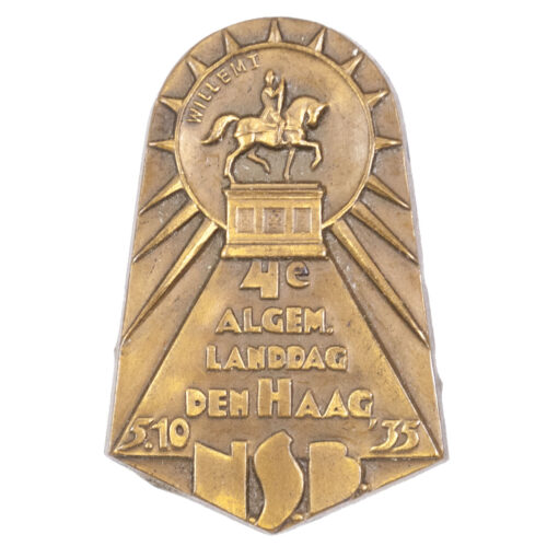 (NSB) 4e Algemene Landdag Den Haag 5.10.35 badge