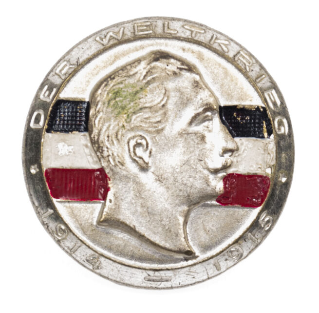 WWI German patriotic stickpin badge Der Weltkrieg 1914-1915