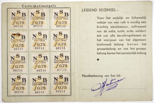 NSB Membercard Lidmaatschapskaart (1942)