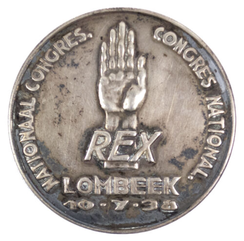 Belgium - Rex - Lombeek 10.7.37 Nationaal Congress - Congres National badge