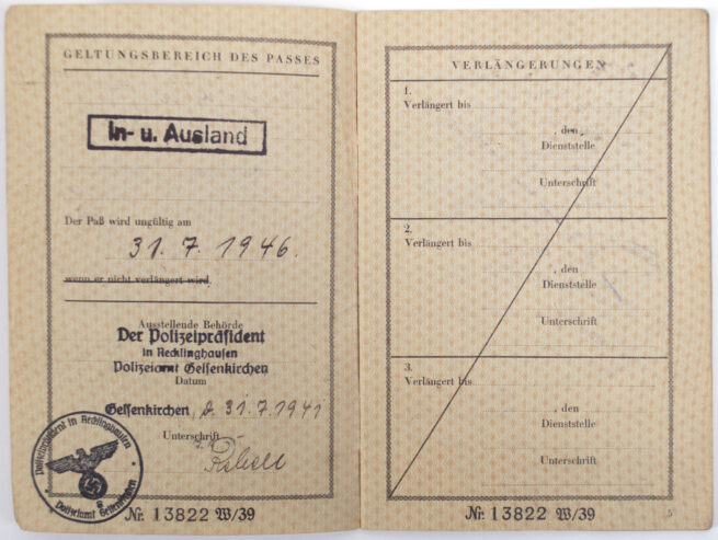 Deutshes Reich Reisepass Maried couple (two passphoto's!)