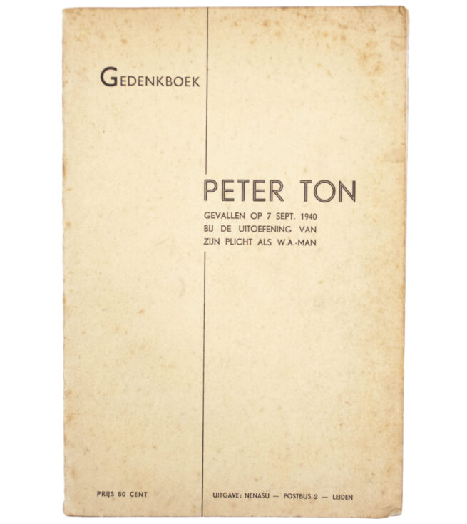 (NSB) Gedenkboek Peter Ton
