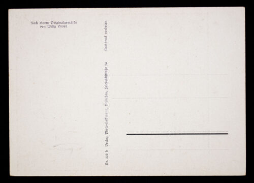 (Postcard) Adolf Hitler (after painting by Willy Exner)