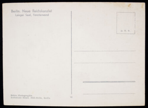 (Postcard) Berlin, Neue Reichskanzlei, Langer Saal, Fensterwand