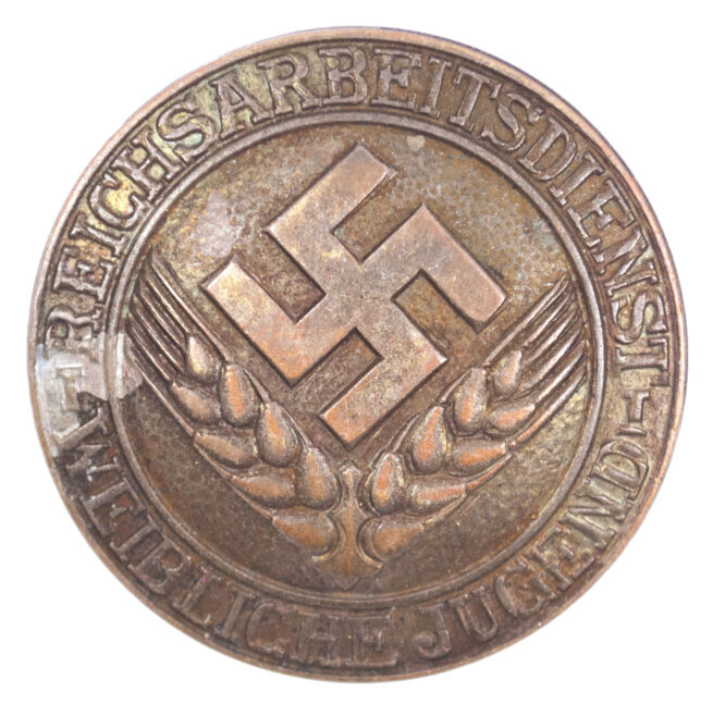 Reichsarbeitsdienst Weibliche Jugend (RADw) bronze brooch