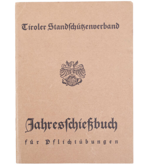 Tiroler Standschützenverband Jahres Schießbuch für Pflichtübungen