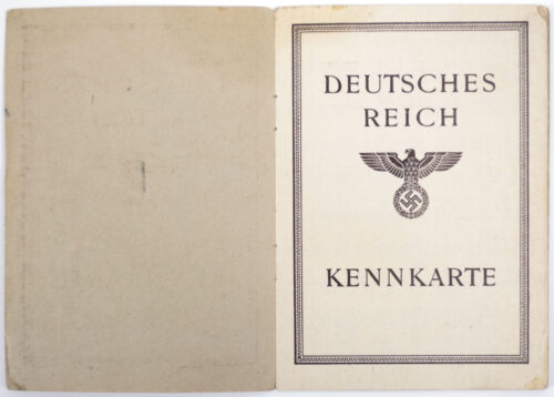 Deutsches Reich Kennkarte - Late war 1945 paper variation