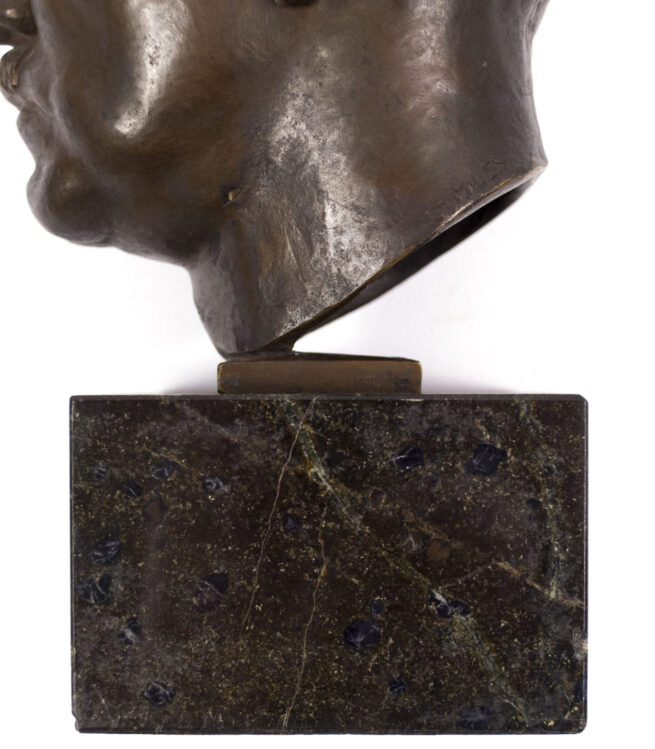 Adolf Hitler bronze bust on marble base (signed by artist H. M. Ley!) (1932)