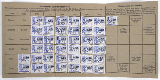 Passgroup with Reichskolonialbund pass, Jahresfischereischein, Ausweis