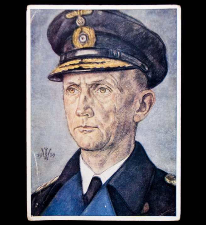 Postcard W. Willrich Konteradmiral Dönitz