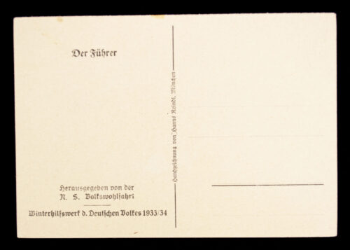 (Postcard) Der Führer Adolf Hitler (WHW 193334)