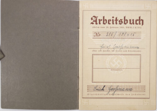 Arbeitsbuch second type Arbeitsamt Aschaffenburg – EXTREMELEY FULL filled in! 2 Arbeitsbuch second type Arbeitsamt Aschaffenburg - EXTREMELEY FULL filled in!