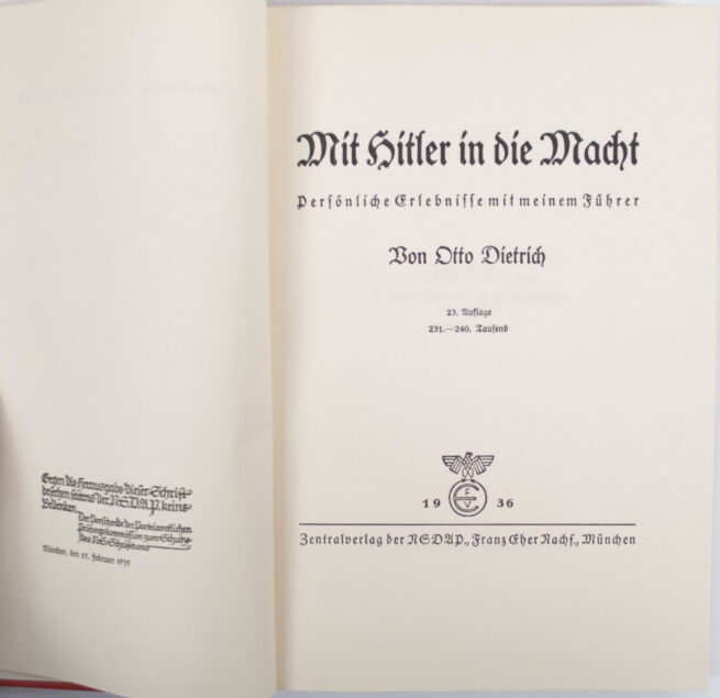 (Book) Otto Dietrich - Mit Hitler in die Macht