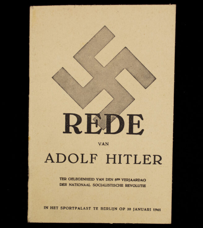 (Brochure) Rede van Adolf Hitler ter gelegenheid van den 8en verjaardag der nationaal socialistische revolutie