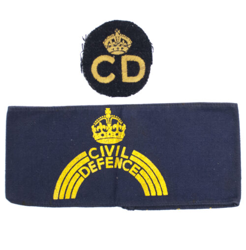 Armband Binnenlandse Strijdkrachten - First Model "CD" Civil Defense + patch!