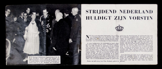 (Dutch Resistance) Koninginnedag 1942 De plechtige viering te Londen