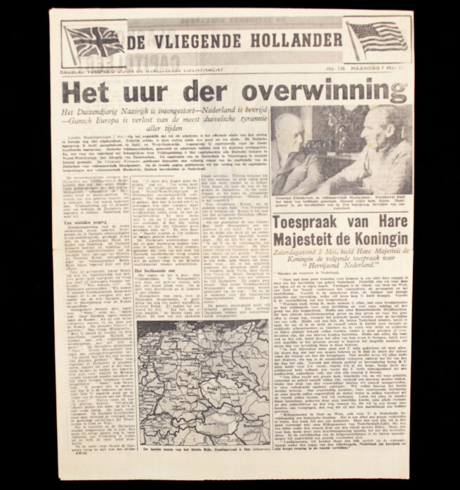 (Illegalresistence newspaper) Vliegende Hollander No.138 Maandag 7 Mei 1945