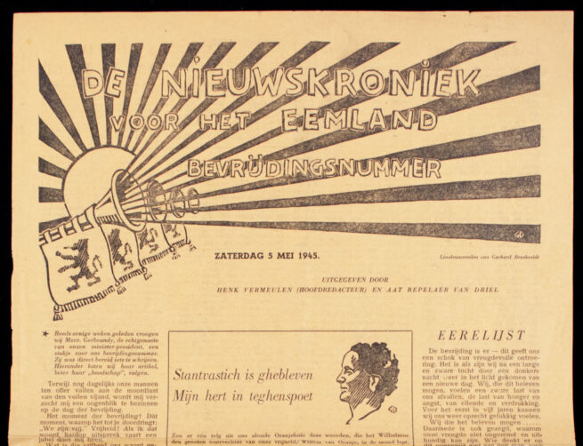 (Liberation Newspaper) De Nieuwskroniek voor het Eemland - Bevrijdingsnummer 5 mei 1945