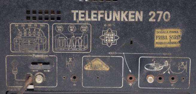 German Telefunken 270 Duplex radio reciever from 1932 (LARGE!)