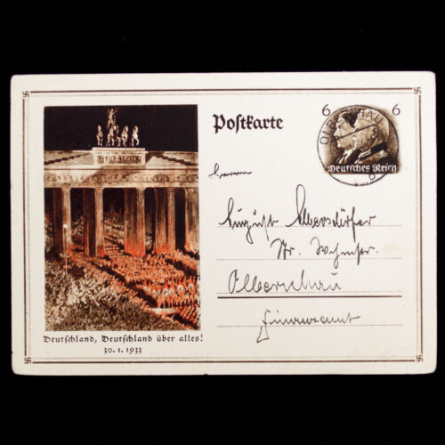 (Postcard) Deutschland, Deutschland über alles! 30.1.1933
