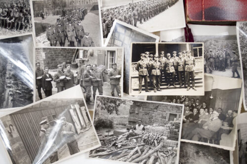 Stahlhelmbund photoalbum with 91 photo's and 53 loose photo's in box