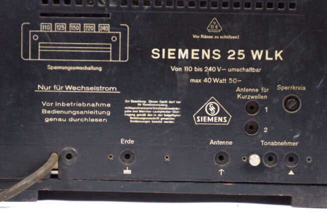 Siemens WLK25 radio reciever from 19331934 (RARE!)