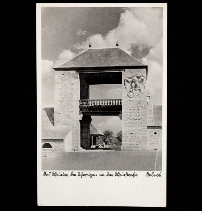 (Postcard) Weintor Schweigen an der Deutsch Franz Grenze. Erbaut 19361937