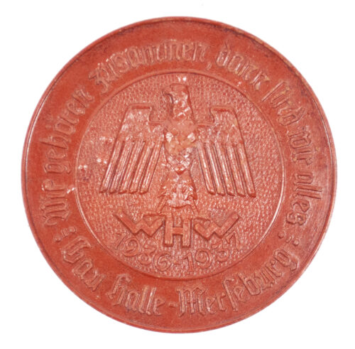 WHW 1936-1937 Gau Halle Merseburg Wir gehören zusammen, dann sind Wir alles! abzeichen