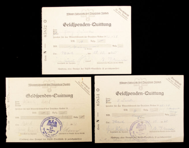 National Sozialistische Frauenschaft and Volkswohlfahrt Mitgliedskarte and papers group