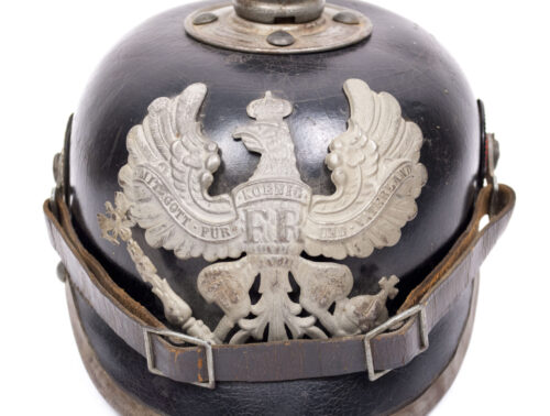 WWI PrussianSaxonian M1915 Infantry EM Pickelhaube (Spiked helmet)