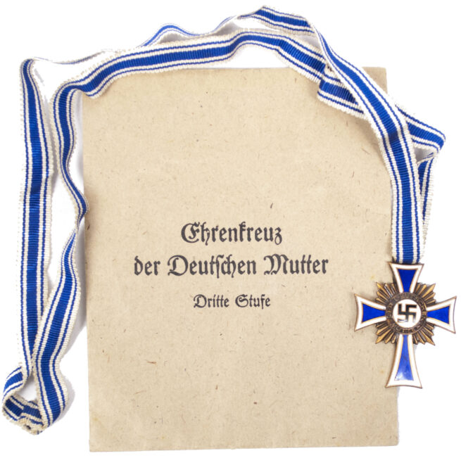 Mutterkreuz / Mothersross bronze with enveloppe (maker Lind & Wehrer)