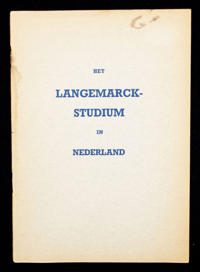(NSB SS) Het Langemarck Studium in Nederland + Application form (1941)
