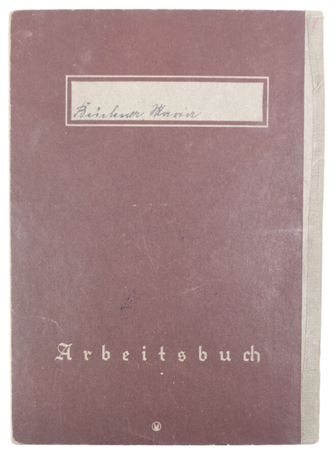Arbeitsbuch second type from Arbeitsamt Frankfurt a.M.