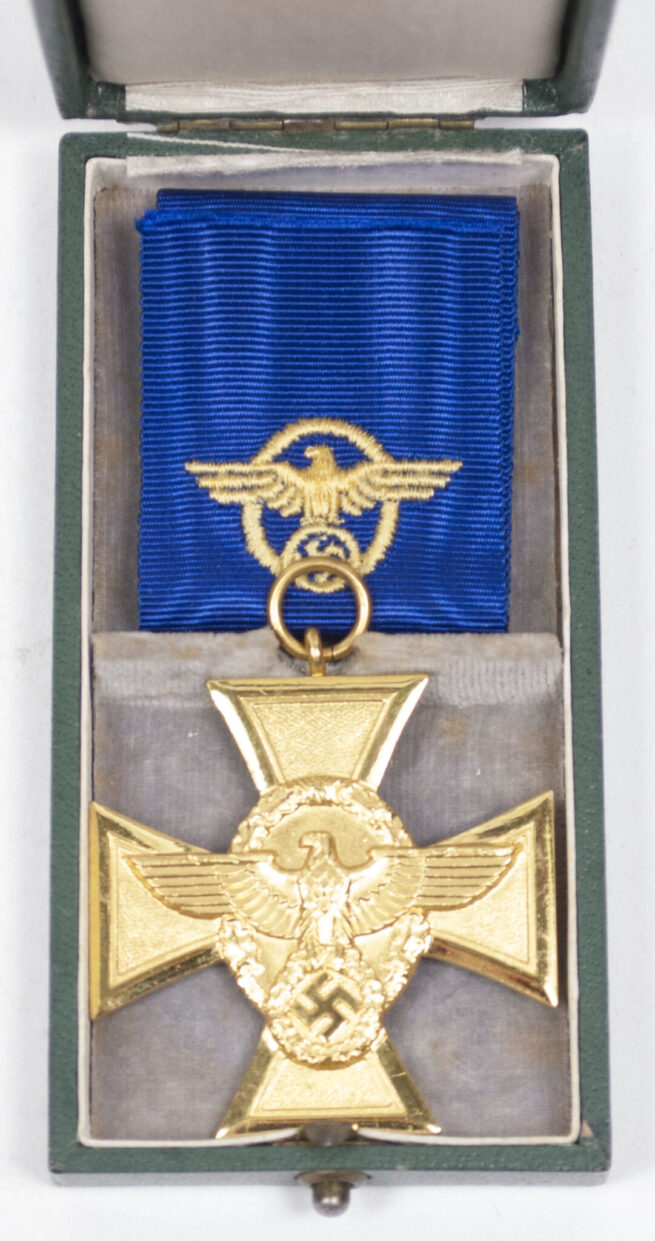 Polizei Dienstauszeichnung 5 Jahre mit Etui Police 25 Years service medal + case