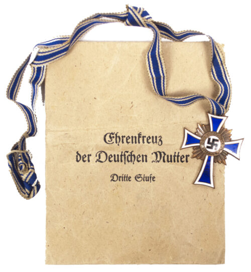 Mutterkreuz Mothersross bronze with enveloppe (maker Gottlieb & Sohne)